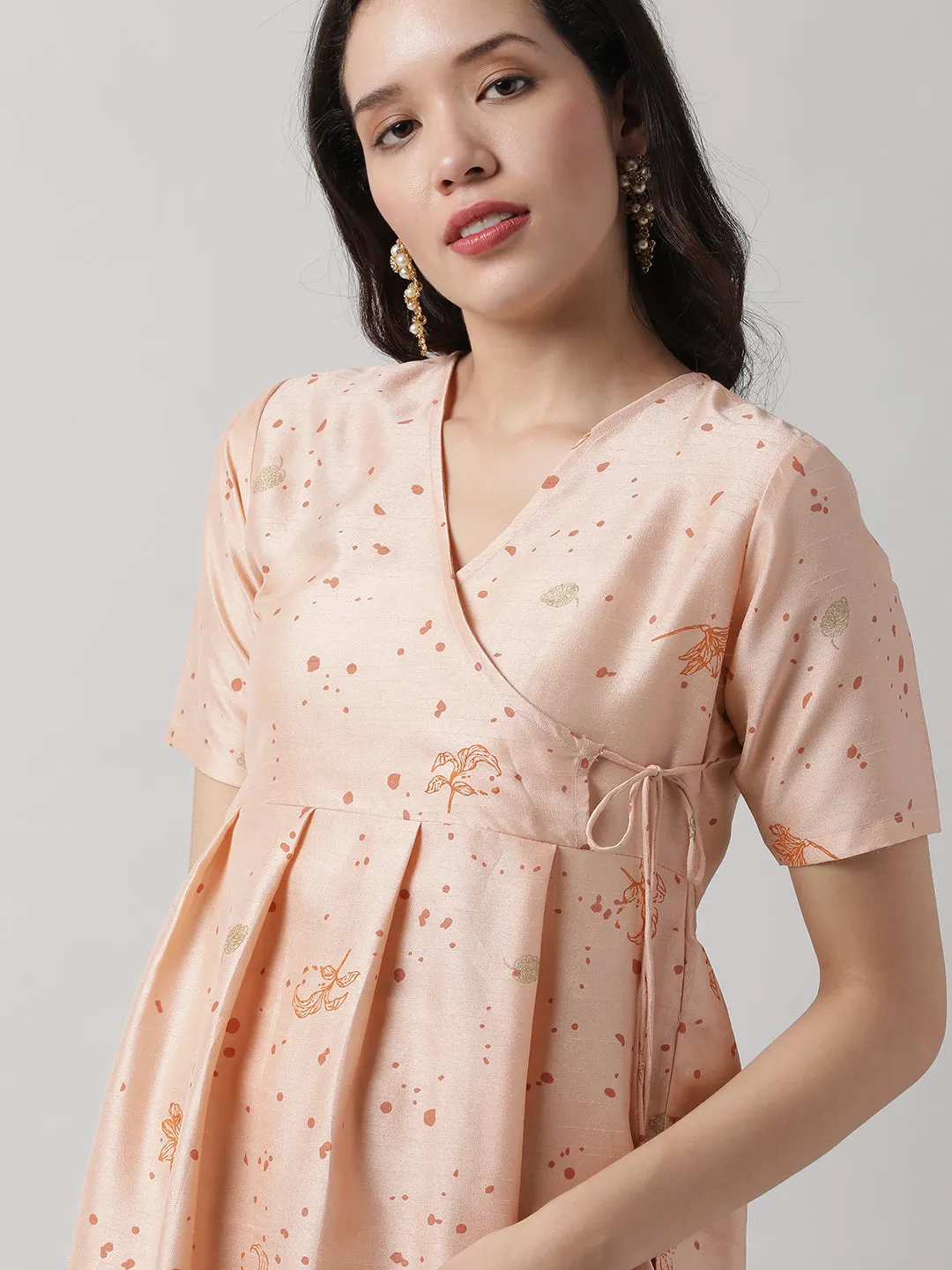 Pastel Flush Floral Printed Kurta