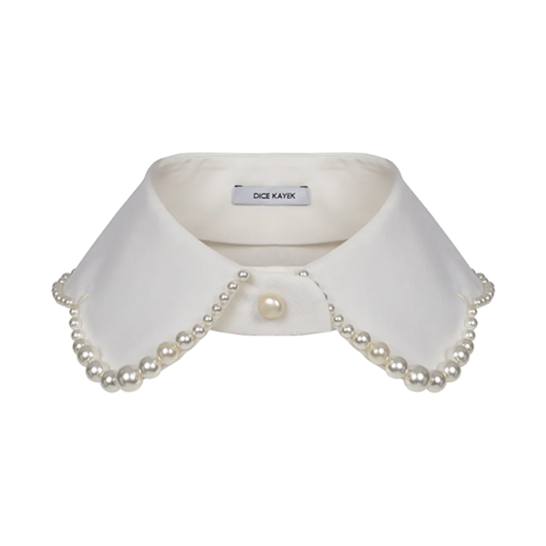 Pearl-Embellished Collar