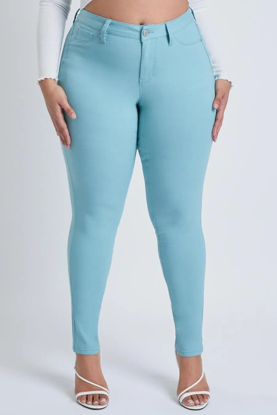 Plus Size Women's Hyperstretch Forever Color Pants - Pastels