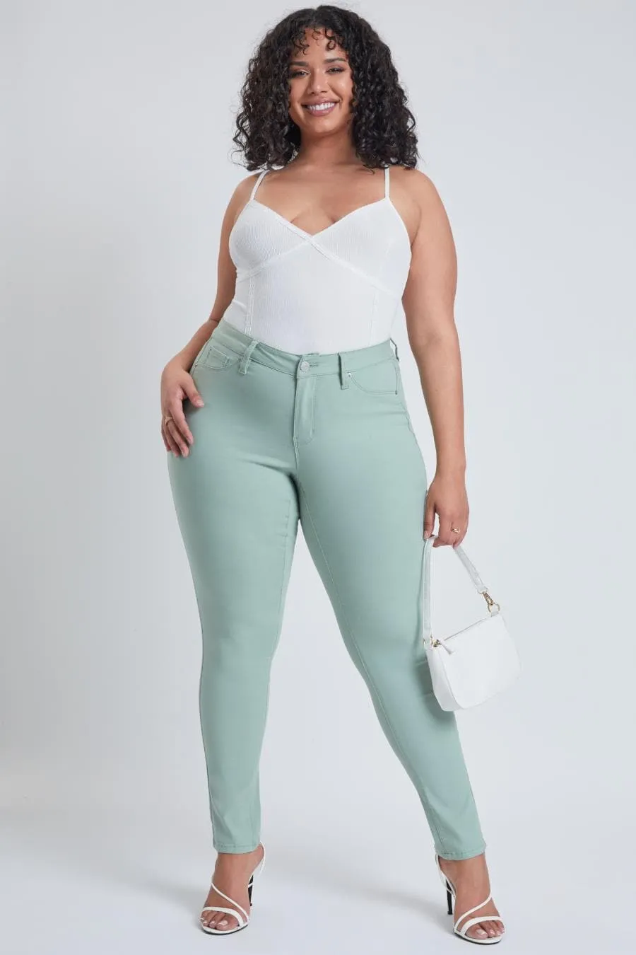 Plus Size Women's Hyperstretch Forever Color Pants - Pastels