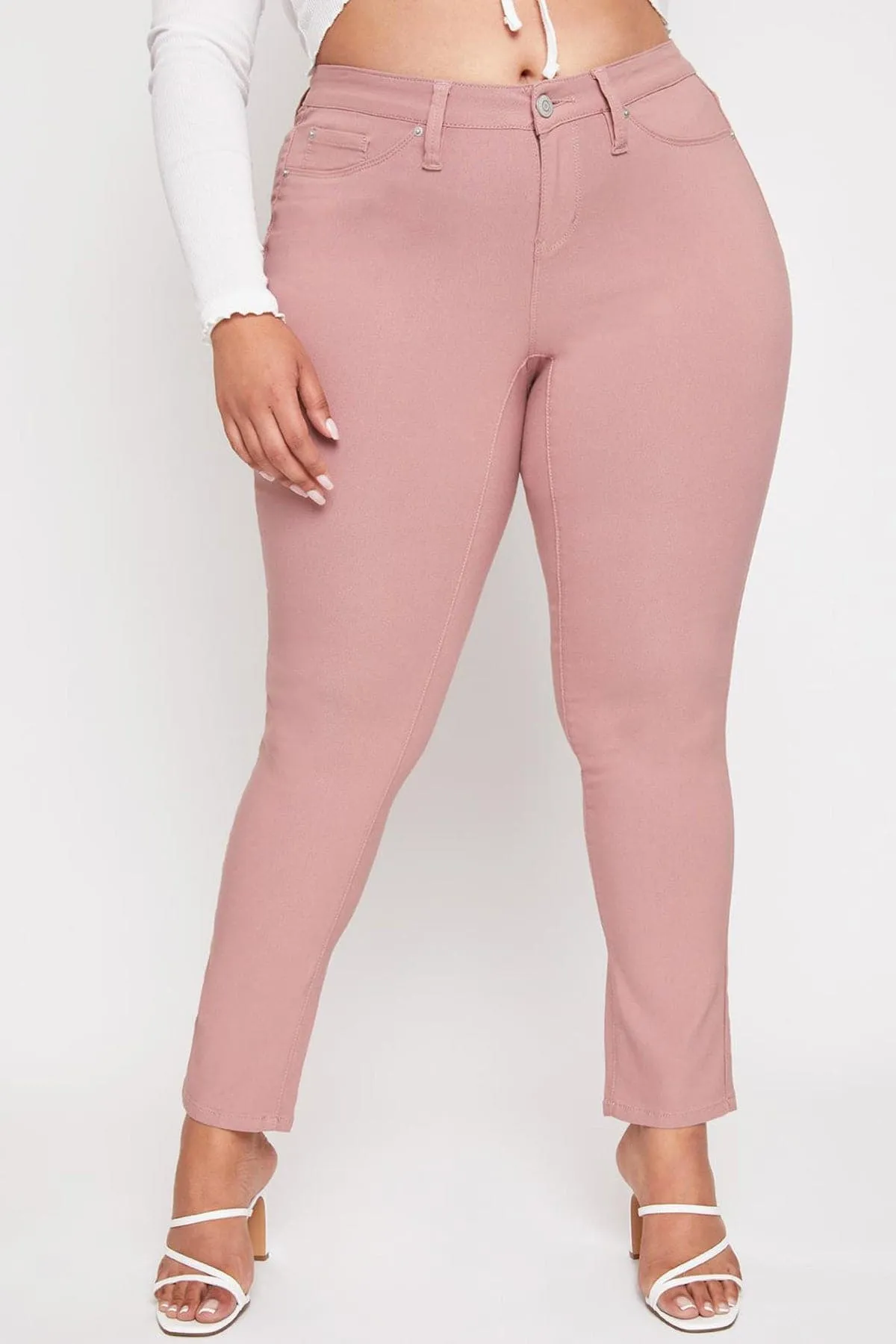 Plus Size Women's Hyperstretch Forever Color Pants - Pastels