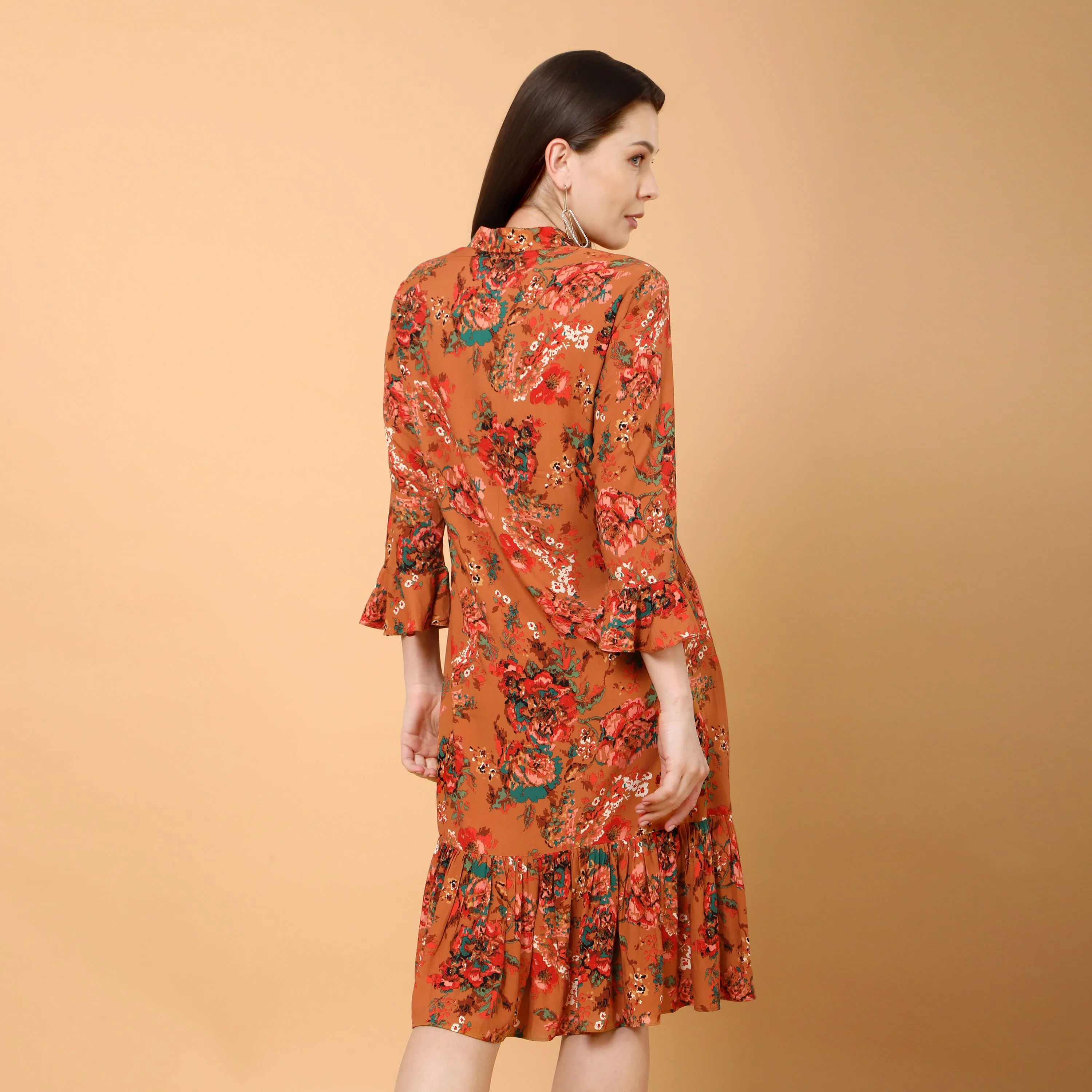 Riko floral printed dress