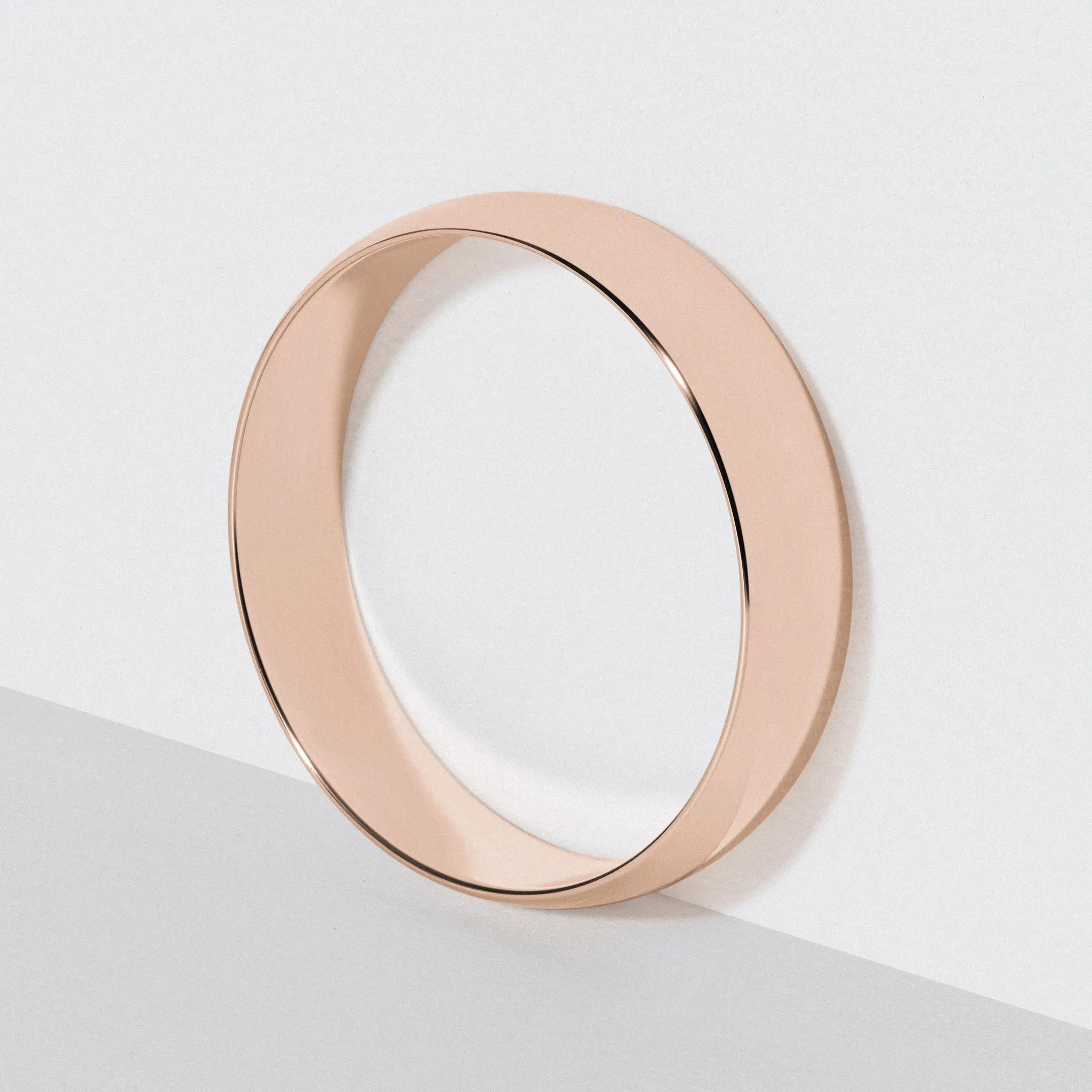 Rose Gold Classic Wedding Band - Polished 5mm