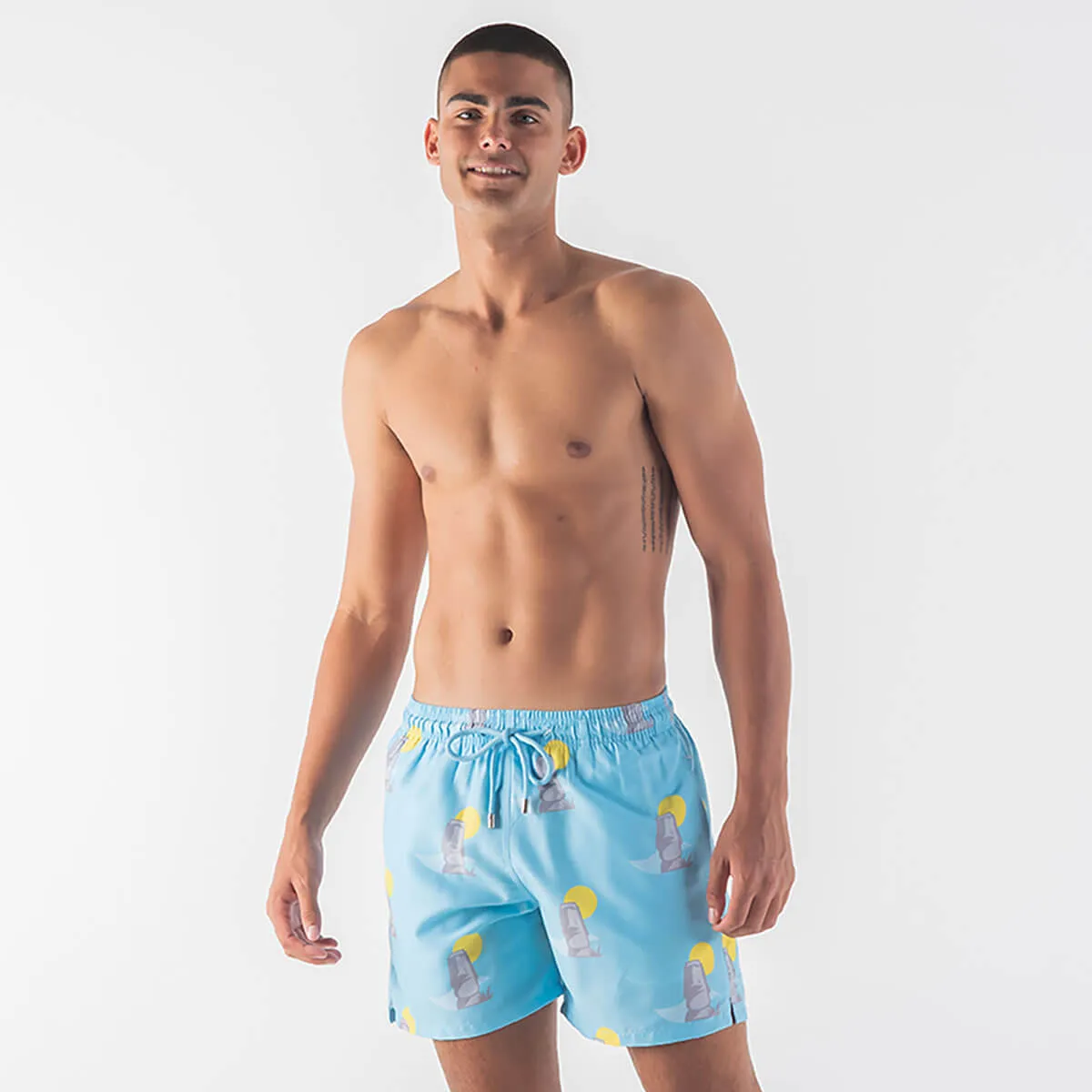 Swim Shorts - Easter Island | Baby Blue