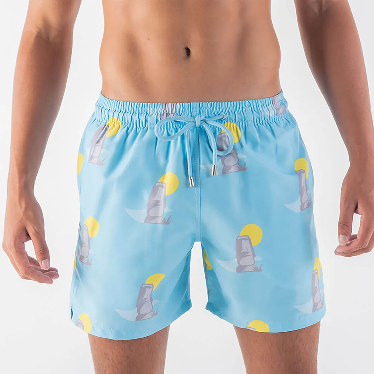 Swim Shorts - Easter Island | Baby Blue