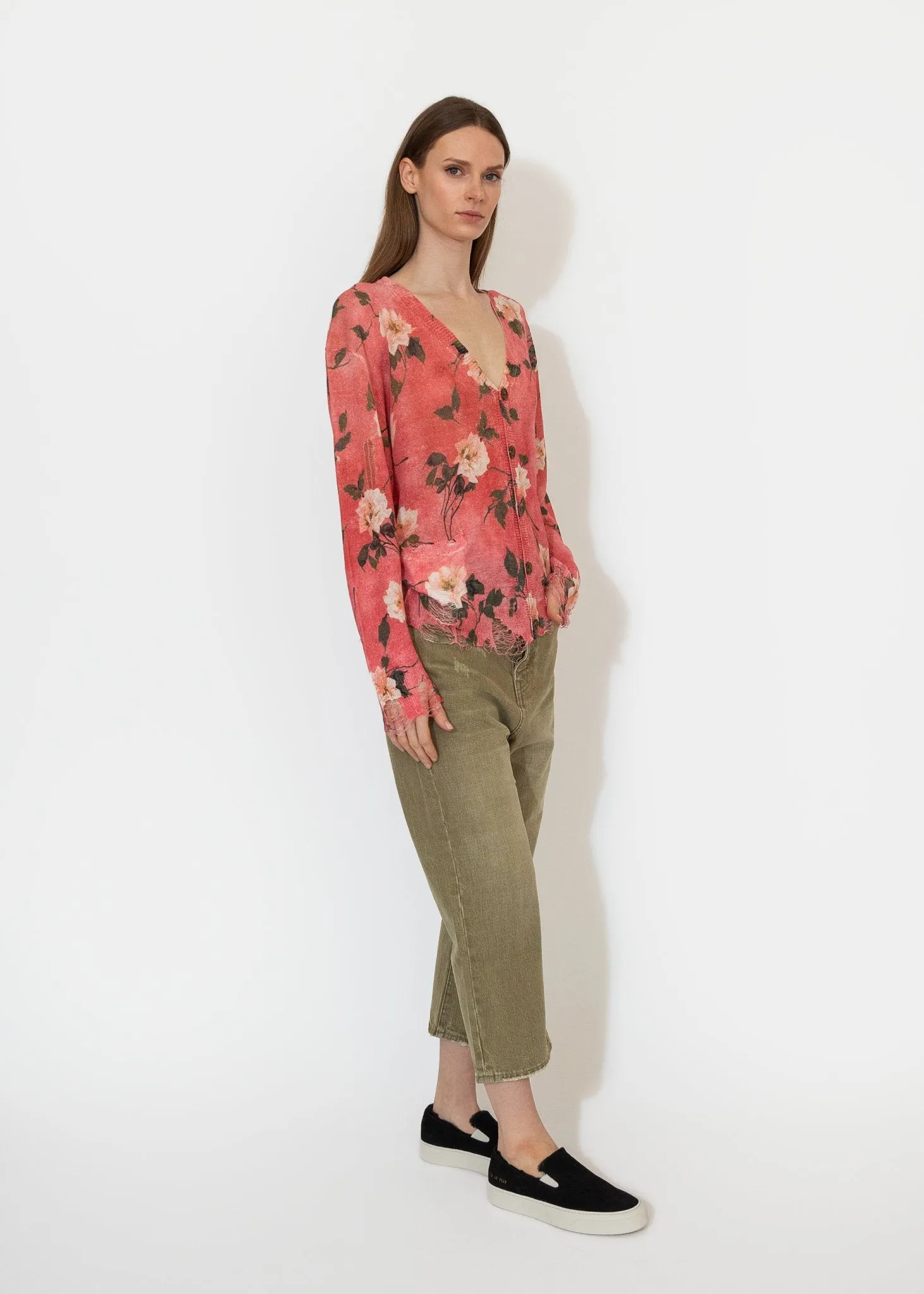 Tailored Drop Jean in Moss Green