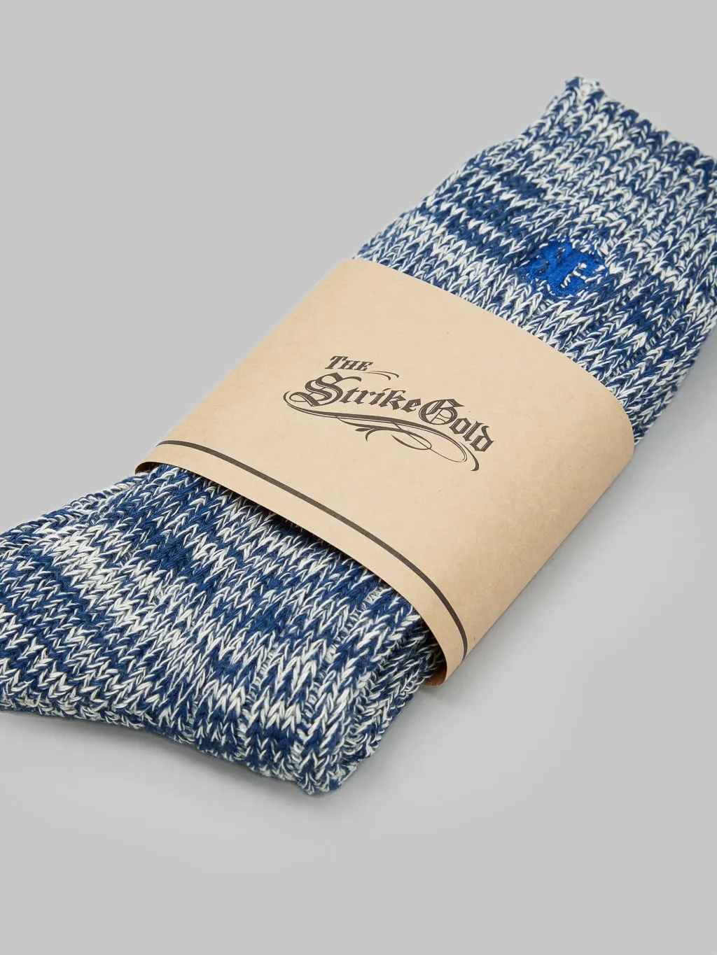 The Strike Gold Remnant Yarn Socks Blue