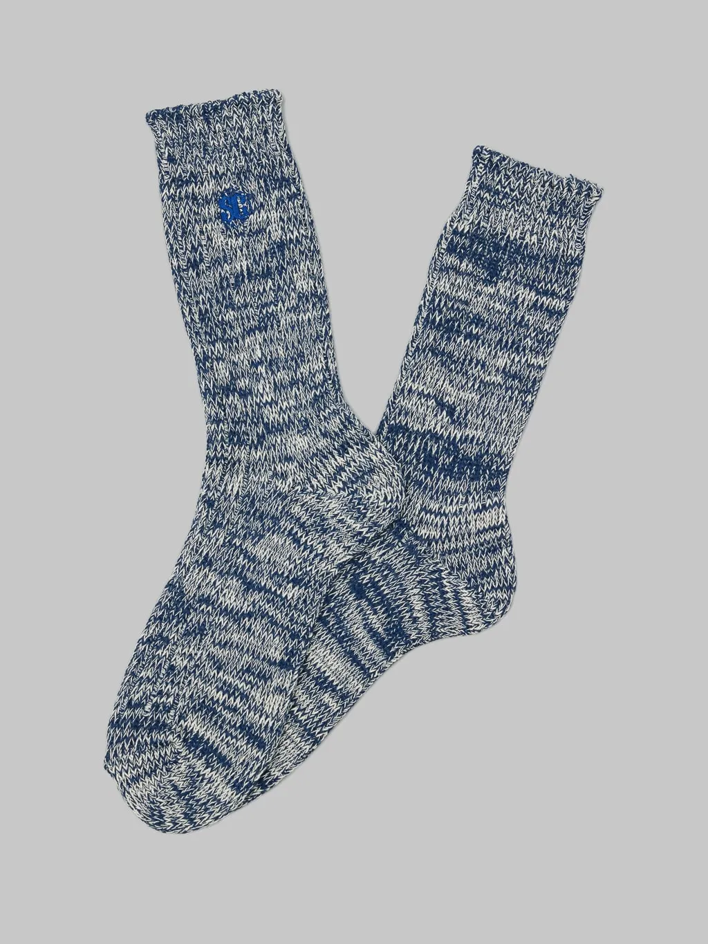 The Strike Gold Remnant Yarn Socks Blue