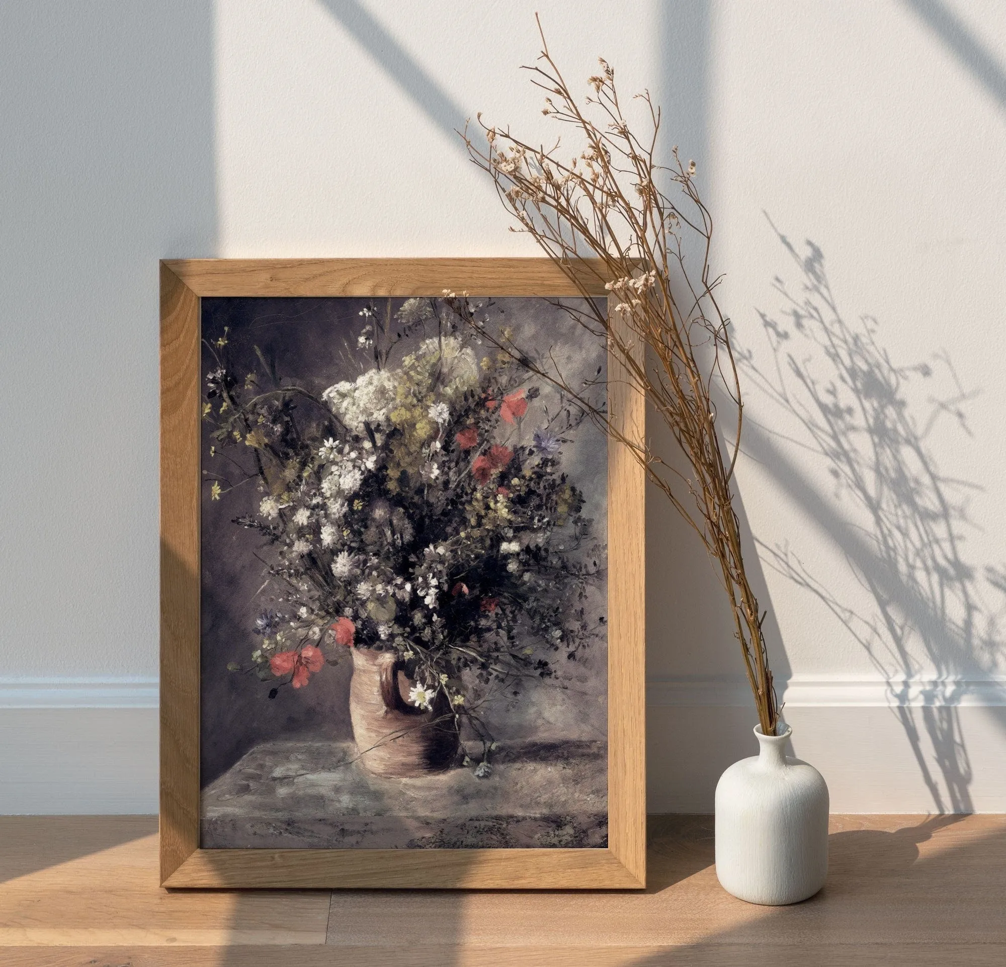 Vintage Renoir Flowers Art Poster