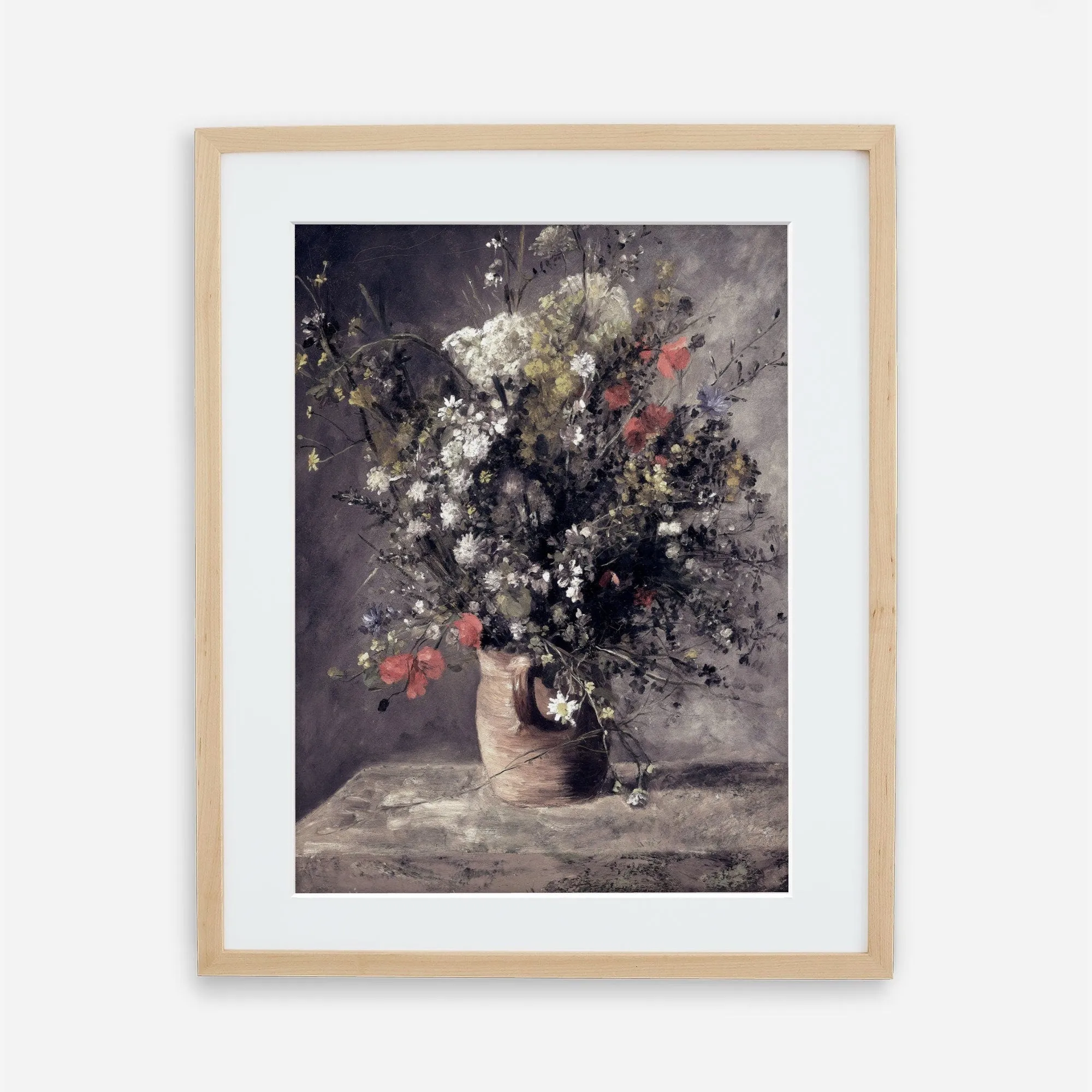 Vintage Renoir Flowers Art Poster