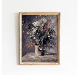 Vintage Renoir Flowers Art Poster