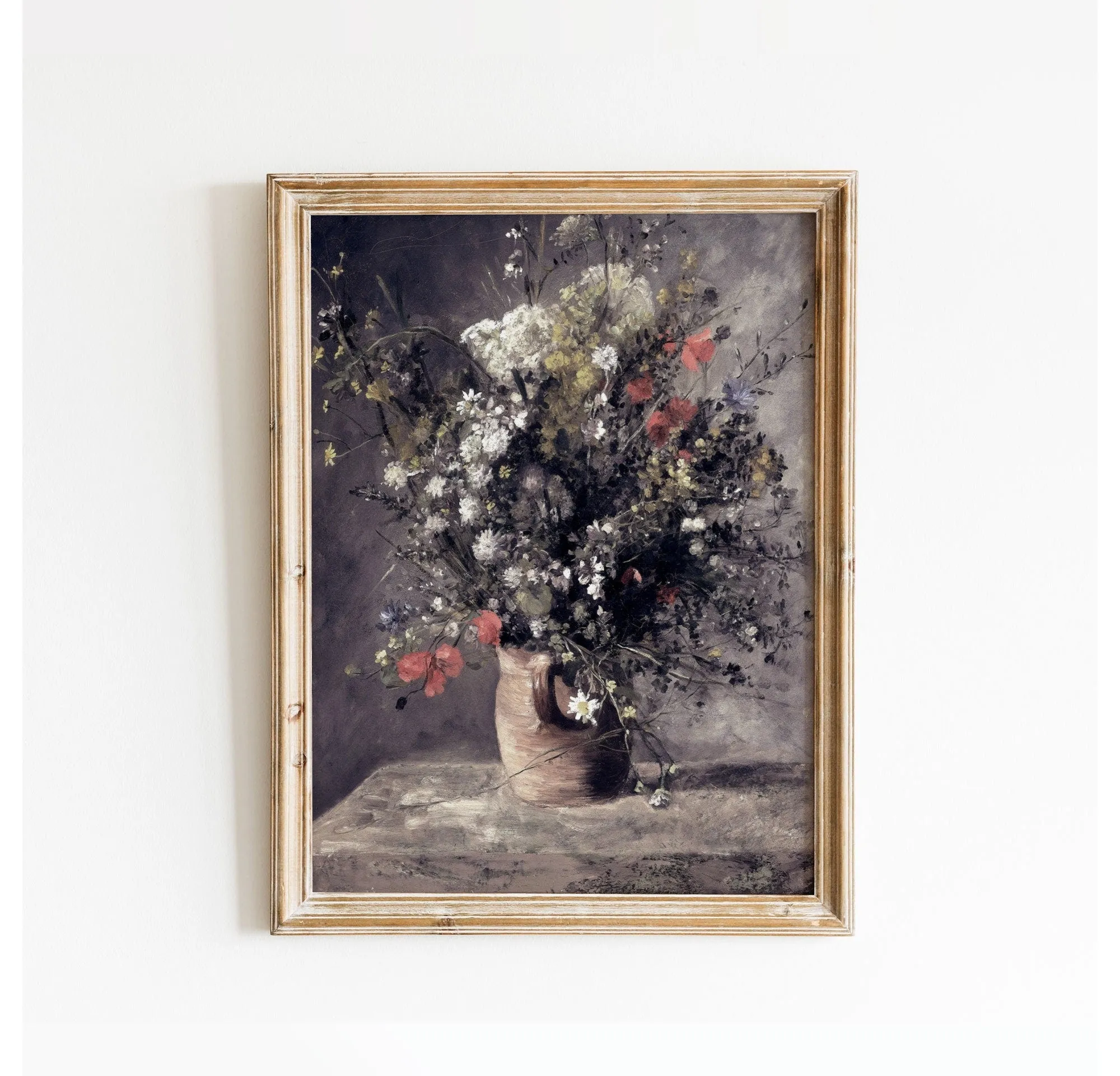 Vintage Renoir Flowers Art Poster