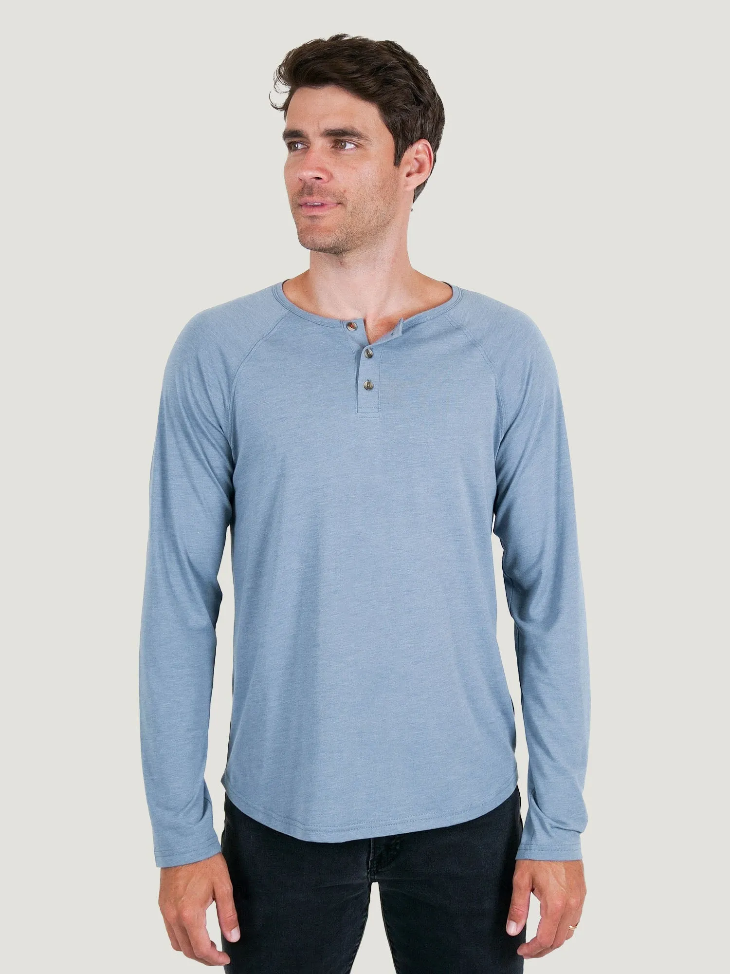 Wedgewood Slim Fit Long Sleeve Henley