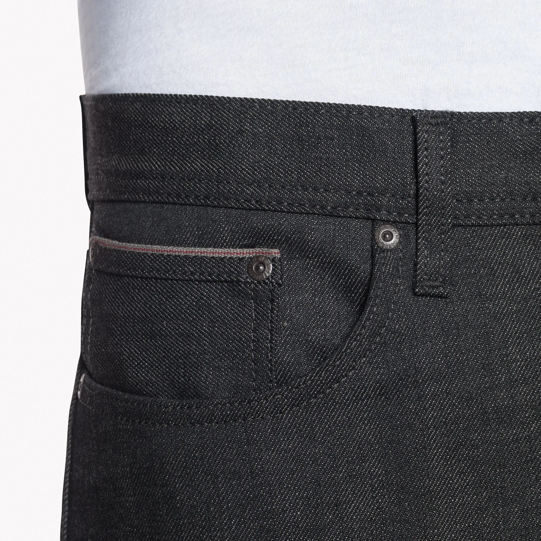 Weird Guy - Black x Grey Stretch Selvedge