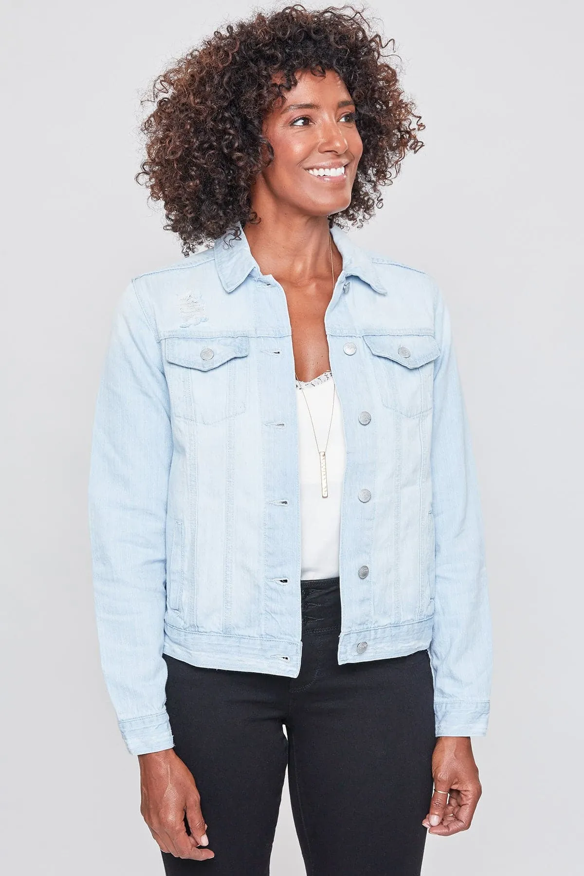 Women's Distressed Denim Jacket