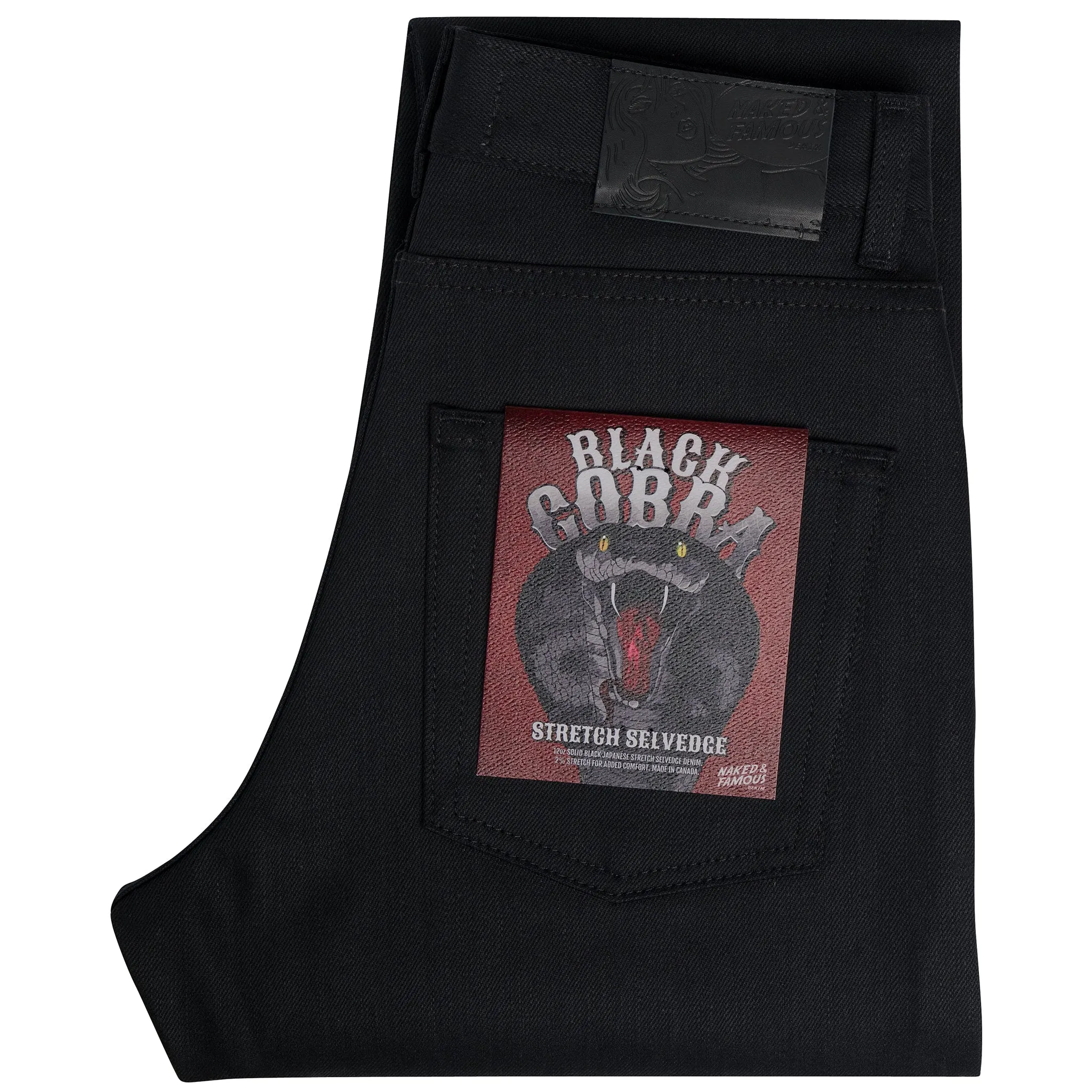 Women's - Max - Black Cobra Stretch Selvedge